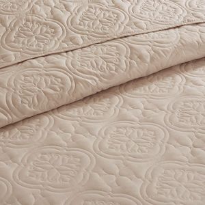 DB <b>Queen</b> <b>Size</b> 3-Piece Reversible Bedspread Set Microfiber Polyester <b>Quilted</b> Plain Patchwork Pattern Customizable for Home Hotel - Product Image 2