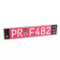 Plaque d'immatriculation Vintage en aluminium, plaque de voiture en relief