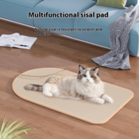 Papan Garukan Kucing Multi-Fungsi Mewah Modern Tahan Gores Tahan Aus Mainan Kucing Alas Sisal Anti Selip Sofa Natal