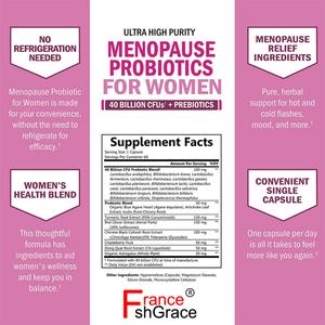 <b>Menopause</b> Probiotics for Women Support Digestion Regularity and Promotes Healthy Energy Levels Women's <b>Menopause</b> Probiotics - Product Image 3
