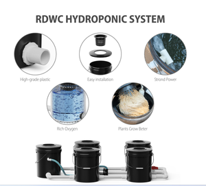 Système <span class=keywords><strong>de</strong></span> seau DWC <span class=keywords><strong>professionnel</strong></span> avec indicateur <span class=keywords><strong>de</strong></span> niveau d'eau Irrigation et équipement <span class=keywords><strong>de</strong></span> culture hydroponique - Product Image 3