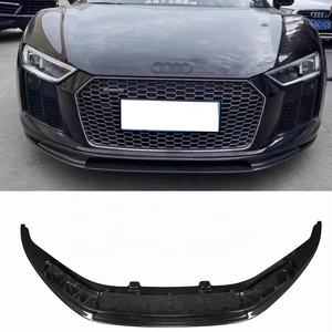 V Style haute qualité en Fiber de carbone lèvre avant et pare-chocs Spoiler Spliter Bodykit pour 2017 + <span class=keywords><strong>Audi</strong></span> <span class=keywords><strong>R8</strong></span> V8 <span class=keywords><strong>V10</strong></span> mise à niveau lèvre de pare-chocs avant - Product Image 1