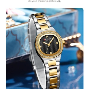 Montre femme CURREN 9101, montre de luxe en acier inoxydable, petit cadran élégant, montre-bracelet à quartz pour femme, Reloj - Product Image 3