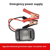 Démarreur de secours pour voiture compatible avec les batteries au lithium Makita et EVE, portable, en ABS noir, booster de puissance pour véhicule