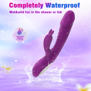 Großhandel Erwachsene Frau Lesben Teleskop Heizung Sexy Spielzeug Silikon Massage G-Punkt Dildo Zunge G-Punkt Kaninchen <span class=keywords><strong>Vibrator</strong></span> für Frauen - Product Image 3