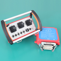 Sistema de Control Remoto por Radio Industrial Universal de 24 V con 3 Palancas de Mando y Panel de Iconos para Equipos de Elevación de Uso Pesado