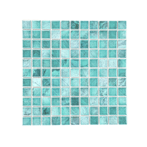 Màu Xanh Pearlescent chống trượt phòng tắm vòi sen gạch lát sàn mini vuông mosaico cho khách sạn hồ bơi ngoài trời sáng kính khảm - Product Image 5