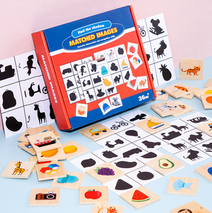Gioco Educativo per Bambini, Puzzle Ombra e Luce, Abbinamento Frutta e Animali, Giocattolo in Legno - Product Image 6