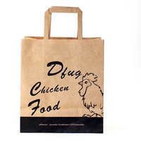 Markalı otel Take Away özel suşi kağıt torba gıda paket için dayanıklı kaliteli Fast Food paket kağıt torba