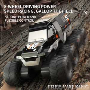 Coche RC Anfibio Todoterreno <span class=keywords><strong>de</strong></span> 8 Ruedas con Control Remoto Inalámbrico 2.4G, Vehículo <span class=keywords><strong>de</strong></span> <span class=keywords><strong>Acrobacias</strong></span> <span class=keywords><strong>de</strong></span> Juguete para Niños, Cargador Experto - Product Image 2