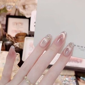 Ongles portables faits main, effet œil-de-chat pur et séduisant, ultra-fins, sans couture, nœud papillon, papillon, haut de gamme, artisanaux - Product Image 3