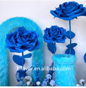 <span class=keywords><strong>ดอกไม้</strong></span>โฟมยักษ์สีน้ำเงินพร้อมก้าน <span class=keywords><strong>ดอกไม้</strong></span>ประดิษฐ์จากโฟมตกแต่ง ดอกกุหลาบ สำหรับงานแต่งงาน วันวาเลนไทน์ ตกแต่งหน้าต่างห้างสรรพสินค้า - Product Image 4
