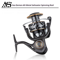 Moulinet de pêche spinning et jigging en métal de haute qualité, gaucher, rapport de transfert 5.2:1, 8 roulements, résistant à la corrosion, 550g, pour lac, rivière, bateau, mer JV
