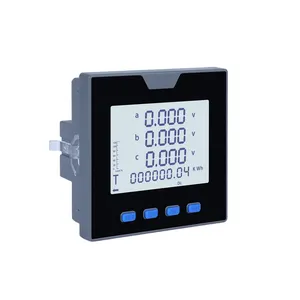 Goedkope 310 Serie 96*96Mm Driefasige Vermogensanalysator Lcd Multifunctionele Vermogensmeter