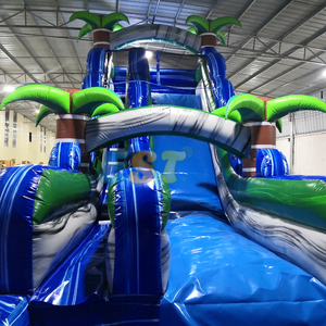 Grandi dimensioni per adulti cortile scivolo d'acqua gonfiabile e piscina commerciale palma scivolo gonfiabile con piscina per la <span class=keywords><strong>vendita</strong></span> - Product Image 2
