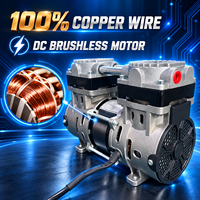 Pompe à vide à piston silencieuse sans huile 150W 12V 24V 48V DC 90L/min 98kPa pour module d'aspiration de dispositifs médicaux CE ROHS OEM