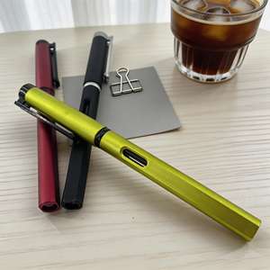 Bolígrafo de Gel Metálico de Alta Calidad con Logotipo Personalizado, Grabado Láser, Bolígrafos Promocionales con Ancho de Escritura de 0.5 mm, Tinta Azul/Negra, Regalos Corporativos - Product Image 1