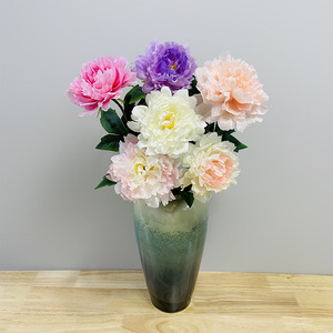 Flor de Peonía Artificial de 60 cm, Flor de Seda para Decoración del Hogar, Accesorios para Bodas - Product Image 1