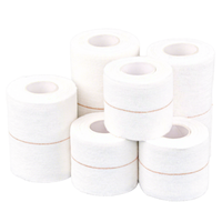 Bande adhésive respirante en tissu élastique de coton de 5 cm avec ligne centrale, pour le rugby, le football et le soccer, à forte adhérence, sans latex et sans oxyde de zinc