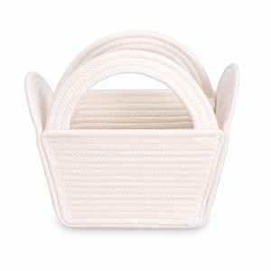 Recién llegado, cesta de conejito de Pascua, bolso de mano bonito para niños, bolso de regalo para juguetes, huevos de caramelo, almacenamiento portátil, decoraciones para fiestas y festivales - Product Image 2