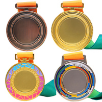 Médailles personnalisées Football Run Taekwondo Gymnastique Football Prix Métal Or Ruban Sport Trophées et Médailles vierges