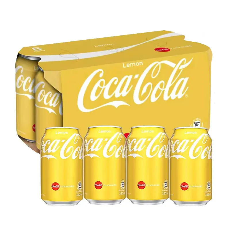 wholesale Chinese food beverage carbonated drinks lemon flavored cola