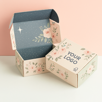 Carton de luxe personnalisé pour l'expédition postale de bijoux Boîte d'expédition Kraft pour vêtements Enveloppe de cadeau Boîtes d'emballage rose en papier d'expédition