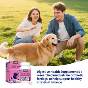 Comprimés à mâcher probiotiques pour chiens, 7 souches, <span class=keywords><strong>5</strong></span> milliards d'UFC + prébiotiques, 60 unités pour l'équilibre intestinal - Product Image 3