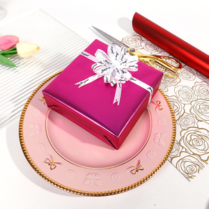 Factory Wholesale Gift Wrapping <b>Paper</b> 43*300 cm Metallic <b>Paper</b> <b>Packing</b> - Product Image 4