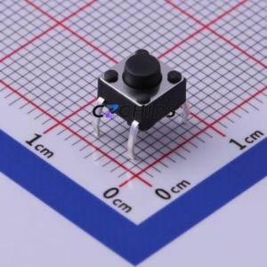 TS-1095-A3B3-D1 Tactile Switch Through hole Component (THT)-4P,6x6mm Switch Single Pole Single Throw Round Button 2.5N 6mm - Product Image 1