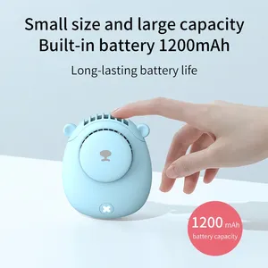 Hxtc88 <span class=keywords><strong>Camping</strong></span> extérieur Usb Rechargeable portable personnel Mini petit petit collier <span class=keywords><strong>de</strong></span> refroidissement portable ventilateur <span class=keywords><strong>de</strong></span> cou suspendu Portable - Product Image 5