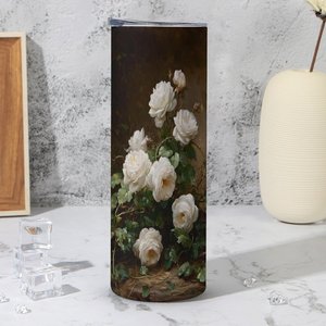 Stainless Steel Tumbler 20oz Vacuum <b>Insulated</b> Custom Floral Design Travel <b>Mug</b> - Product Image 4