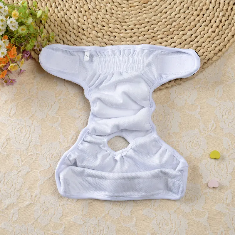 S - L Dog Diaper Washable Waterproof Female Adjustable Reusable Pet Sanitary Physiological Pants Puppy