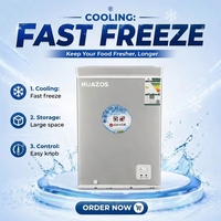 Congélateur coffre commercial TCL HUAZOS de qualité, 100L, à porte simple, électrique, pour usage domestique et hôtelier, prix d'usine