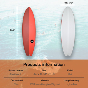 Tabla de Surf Profesional Personalizada de Epoxy - Ligera y Resistente con Fibra de Vidrio de 6oz, Disponible al por Mayor Fishboard_01 Fibe - Product Image 4
