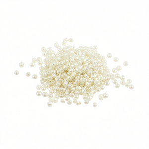 Perline di semi di mais Ilan Abalorios 2 mm bianco crema 50 g per la creazione di gioielli - Product Image 2