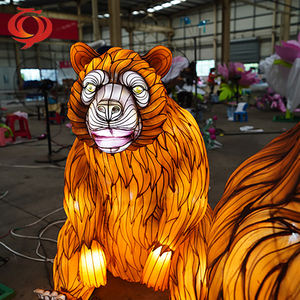 Linternas de seda de decoración navideña LED para espectáculo de farolillos de animales Linternas de animales de seda de celebración de festivales chinos de alta calidad - Product Image 6