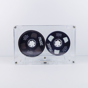 Wholesale Transparent Shell Blank Cassette <b>Tape</b> With Colorful Reels For Audio Recording And Collection Vintage Style Magnetic - Product Image 1