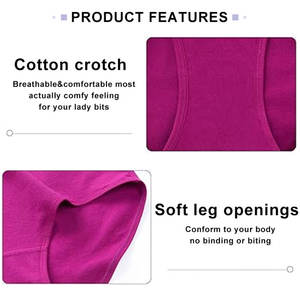 Hot Sale Bequeme Baumwolle Höschen Sport Lady Slips Xxxl Plus Size Höschen Unterwäsche für dicke Frauen - Product Image 5