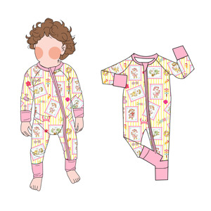 Babylovey Stokta RTS Bambu Yazlık Giyilebilir Yumuşak Nefes Alabilen Pijama Bambu Bebek Tulumu Uzun Kollu Ayaklı Bebek Bodysi - Product Image 5