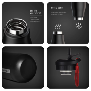 FAYREN 750ML Sport de plein air parfait pour le chaud et le froid 304 flacons sous vide et thermos isolés personnalisés en acier inoxydable avec corde - Product Image 4