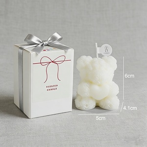 Vela de Cera de Soja Hecha a Mano con Forma de Concha, Regalos de Oso Rosa de Venta Caliente para Decoración, Adornos Creativos para el Hogar para Navidad y Acción de Gracias - Product Image 6