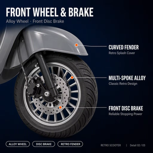 Scooter de Combustible Ligero de <span class=keywords><strong>50CC</strong></span> para Venta al Por Mayor, Transmisión CVT, Arranque Eléctrico BOSCH, Accesorios de Primera Calidad - Product Image 5