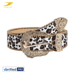 <span class=keywords><strong>Cintura</strong></span> in <span class=keywords><strong>Pelle</strong></span> PU con Stampa Leopardata Vintage di Tendenza, Personalizzabile, Versatile per Donne, Nera/<span class=keywords><strong>Marrone</strong></span>, 105cm - Product Image 1