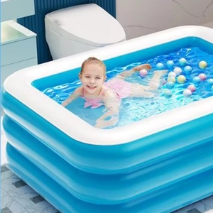 Piscine gonflable carrée pliable pour l'extérieur et l'intérieur, pour adultes et enfants, épaissie - Product Image 5