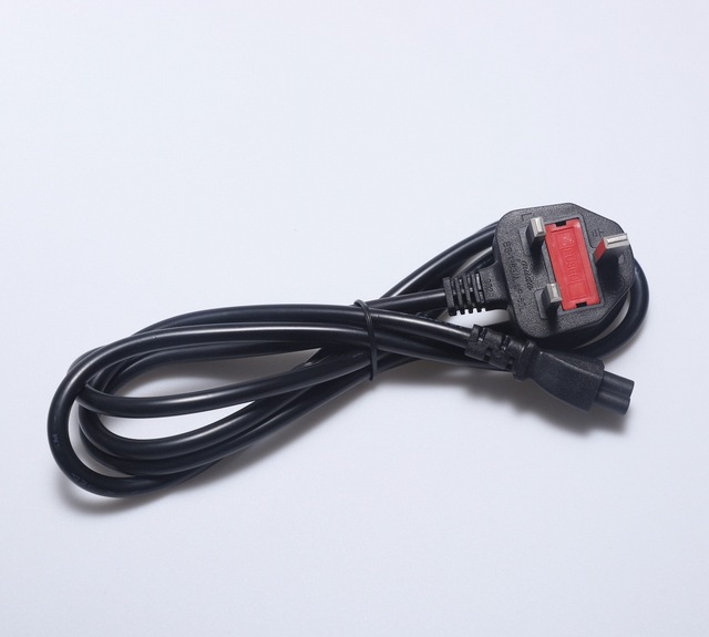 BS 1363 UK 3-Prong to IEC C5 Power Cable Mickey Mouse Connector Pure Copper for Laptop Notebook Charger Universal Type G Lead