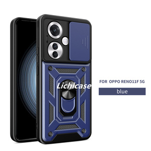 Licicase เคสโทรศัพท์ป้องกันการกระแทกหน้าต่างแบบกดสำหรับ realme Note 60ฝาหลังมีห่วงโลหะตั้ง - Product Image 4