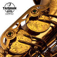 Saxophone alto finition laquée or champagne, modèle professionnel, corps en laiton réglable, tonalité Eb, Taishan TSAS-T6X