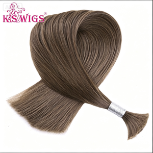Cheveux humains en vrac Remy, 100 grammes par paquet, 12-30 pouces, textures SW CW DW EW IW KC KS LW NW TLW WW pour tresses, tissages et perruques - Product Image 5