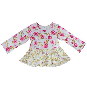 <span class=keywords><strong>Camisetas</strong></span> De ninas para niña, <span class=keywords><strong>camisetas</strong></span> con peplum para bebé, venta al por mayor - Product Image 6